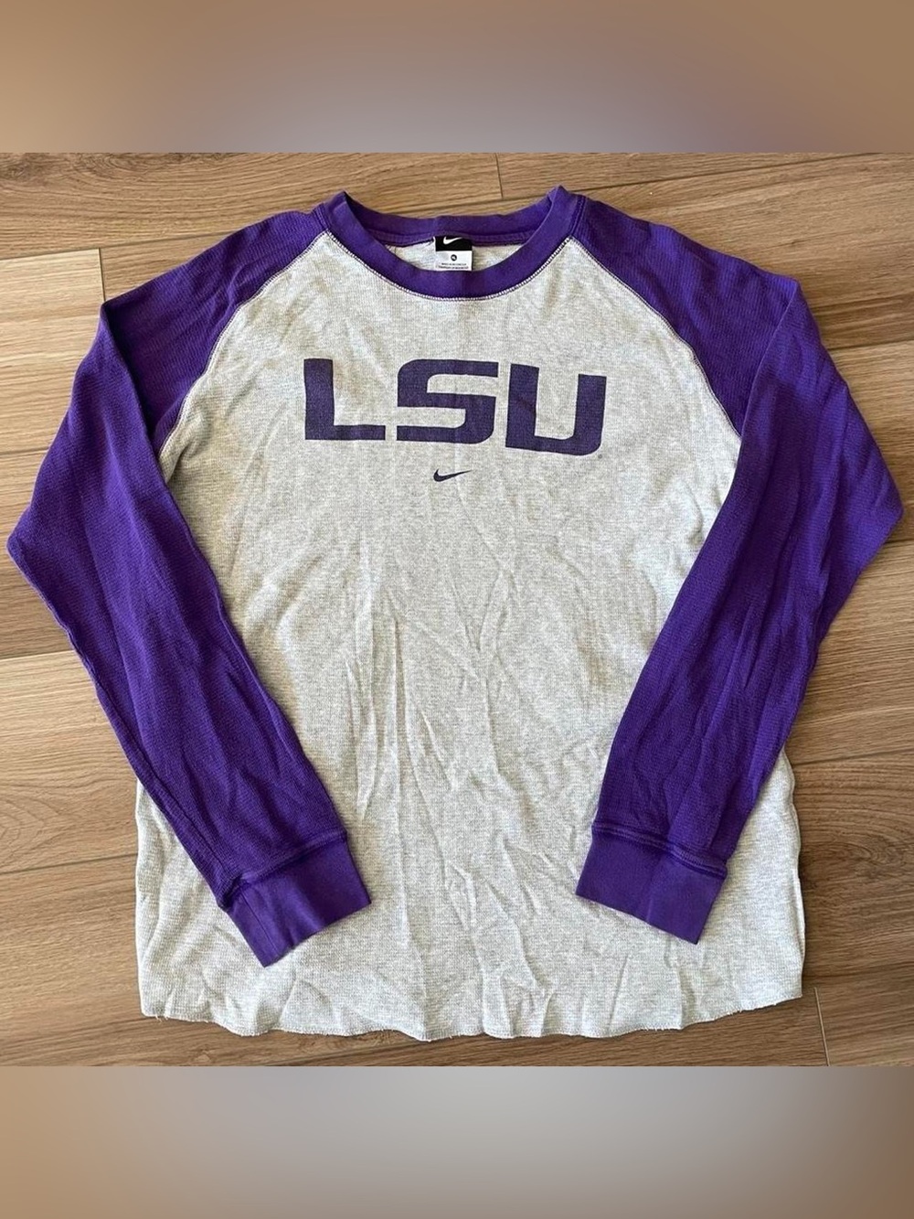 Louisiana State University LSU y2k Nike Long Sleeve Thermal Shirt